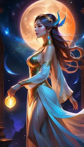 inara,zodiac sign libra,diwata,estess,priestess,sorceress,Illustration,Realistic Fantasy,Realistic Fantasy 01