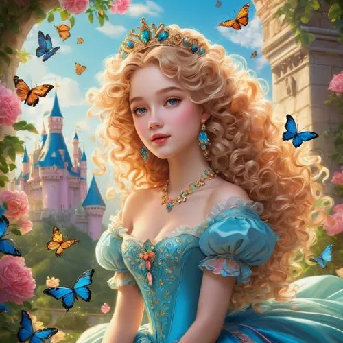 cinderella,fairy tale character,glinda,rapunzel,cendrillon,principessa,Art,Classical Oil Painting,Classical Oil Painting 36