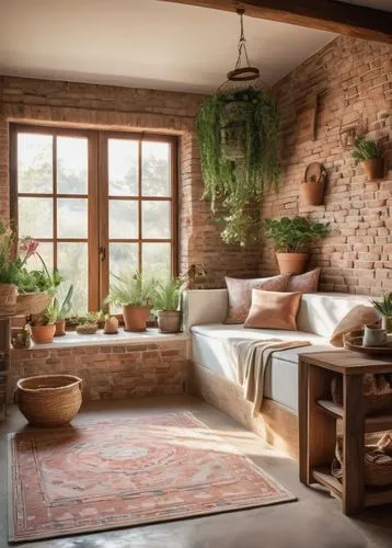 inglenook,rustic aesthetic,loft,sunroom,rustic,home interior,houseplants,house plants,dandelion hall,beautiful home,great room,wooden windows,sitting room,brick house,showhouse,wooden beams,country cottage,livingroom,coziness,nook,Conceptual Art,Sci-Fi,Sci-Fi 24