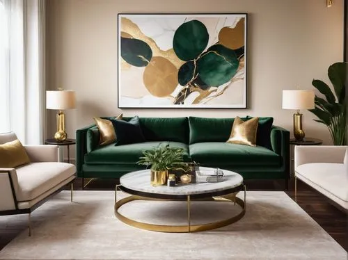 mid century modern,modern decor,contemporary decor,apartment lounge,philodendron,mid century,mahdavi,ekornes,berkus,gold stucco frame,interior decor,art deco frame,minotti,living room,sitting room,decoratifs,cassina,modern living room,livingroom,interior design,Illustration,Paper based,Paper Based 28