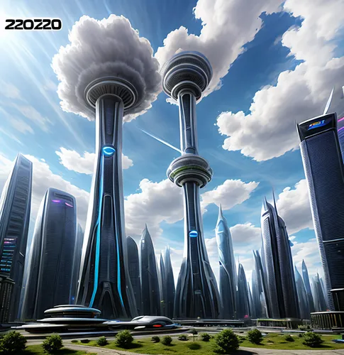 futuristic landscape,futuristic architecture,sky space concept,futuristic,urbanization,sky city,fantasy city,urban towers,2022,cloud towers,smart city,zhengzhou,scifi,skyscrapers,tall buildings,skylin