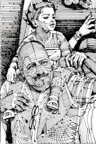 coloring page,coloring picture,comic halftone woman,man and wife,coloring pages,old couple,graph paper,coloring pages kids,grandparents,comic halftone,coloring book for adults,black couple,camera illu