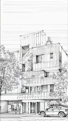 sketchup,revit,line drawing,house drawing,facade painting,penciling,multistoreyed,shophouse,unbuilt,street plan,architect plan,arquitectonica,mono-line line art,residencial,mansard,kirrarchitecture,wooden facade,edificio,passivhaus,ratulangi,Design Sketch,Design Sketch,Pencil Line Art