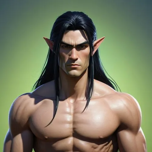 male elf,kayn,melikov,male character,kazuya,ghazan,Illustration,Paper based,Paper Based 21