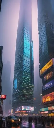 guangzhou,cybercity,coruscant,shanghai,shangai,bladerunner,barad,kowloon,chungking,shenzhen,times square,time square,new york,dystopian,manhattan,cyberpunk,1 wtc,ctbuh,neuromancer,metropolis,Illustration,Paper based,Paper Based 21