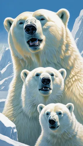 polar bears,ice bears,polar bear children,icebear,the bears,nordic bear,bears,ice bear,polar,grizzlies,brown bears,polar bear,arctic,white bear,arctic ocean,the polar circle,polar bare coca cola,birch family,winter animals,family portrait,Conceptual Art,Daily,Daily 16