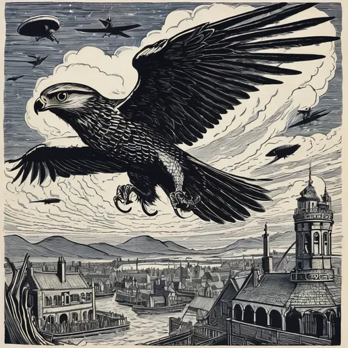 eagle illustration,corvidae,imperial eagle,griffon bruxellois,corvus,peregrine,gray eagle,eagle drawing,gryphon,eagle,flying hawk,of prey eagle,adler,murder of crows,falconry,pigeon flight,falconer,crows,cool woodblock images,condor,Art,Artistic Painting,Artistic Painting 50