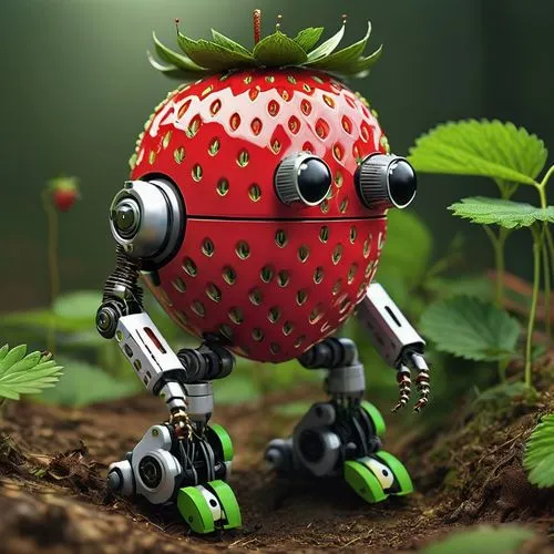 strawberry plant,mock strawberry,alpine strawberry,strawberries falcon,red strawberry,mollberry,strawberry,lawn mower robot,strawberry ripe,nannyberry,strawberries,minibot,garden berry,virginia strawberry,raspberry pi,strawberry flower,many berries,fresh berries,red berry,wild berry,Conceptual Art,Sci-Fi,Sci-Fi 01