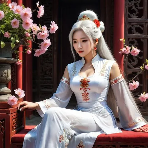 ao dai,asian costume,oriental princess,hanbok,baozi,korean culture,shuanghuan noble,hwachae,taiwanese opera,siu mei,hong,wuchang,xizhi,traditional chinese,spring festival,peking opera,asian culture,rou jia mo,xiangwei,chinese background,Unique,Design,Character Design