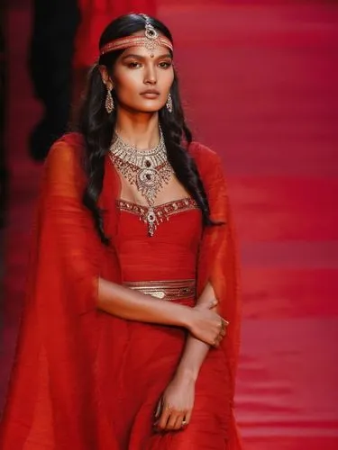 a pretty RED INDIAN lady,a model wears a red dress and jewelry,draupadi,sabyasachi,indian bride,mastani,padmavati,indian woman,Photography,Documentary Photography,Documentary Photography 05