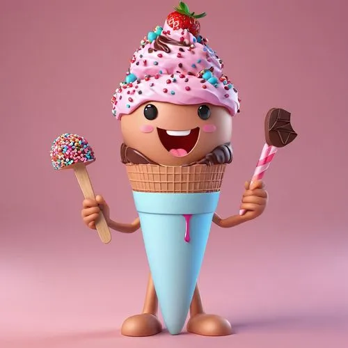 kawaii ice cream,ice cream on stick,ice-cream,ice cream cone,icecream,ice cream icons,woman with ice-cream,ice cream,scoops,sweet ice cream,pink ice cream,iced-lolly,soy ice cream,lollypop,ice creams,cinema 4d,bonbon,ice cream maker,3d render,sundae,Unique,3D,3D Character