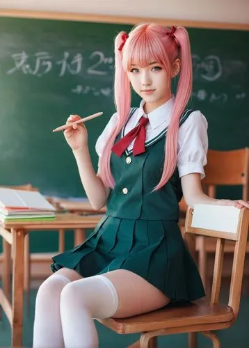 classroom,tutor,teacher,sitting on a chair,school desk,schoolgirl,bulli,kawaii,ganmodoki,classroom training,japanese kawaii,school uniform,kotobukiya,cosplay image,school skirt,torekba,detention,tutoring,professor,jin deui,Photography,Artistic Photography,Artistic Photography 12