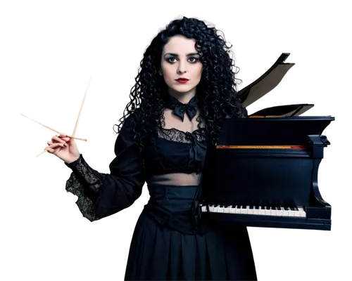 diamanda,melora,gothic portrait,melua,gothic woman,musidora,dark gothic mood,xandria,therion,electropop,gothic style,pianist,hecate,semiramide,goth woman,synthpop,hekate,psychic vampire,black candle,vampyres,Illustration,Black and White,Black and White 22