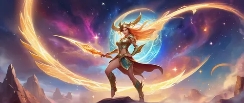 flame spirit,firedancer,light bearer,fire angel,cassiopeia,show off aurora,summoner,mystic star,fantasia,torch-bearer,celestial event,pillar of fire,sunburst background,torchlight,astral traveler,symetra,mage,celestial,phoenix,knight star,Illustration,Realistic Fantasy,Realistic Fantasy 01