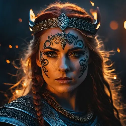 female warrior,irisa,warrior woman,vaivara,aslaug,viking,freyja,gandhari,margairaz,huiraatira,face paint,gudmundsdottir,niobe,celtic queen,kahlan,boudica,demelza,mera,talhelm,vikings,Photography,General,Fantasy