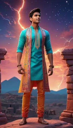 dhritarashtra,bahubali,vamana,kartikeya,mahabali,bajirao,Unique,3D,3D Character