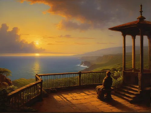 frederic church,coastal landscape,landscape with sea,robert duncanson,madeira,evening atmosphere,sea landscape,ocean view,catalina island,eventide,romantic scene,home landscape,panoramic landscape,landscape background,ponta do sol,summer evening,seascape,laguna beach,atmosphere sunrise sunrise,lev lagorio,Art,Classical Oil Painting,Classical Oil Painting 06