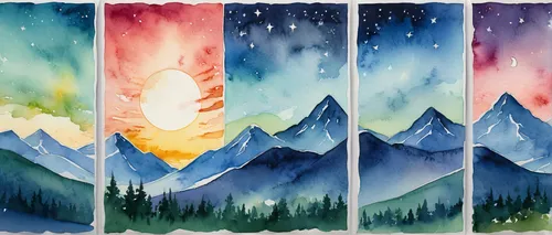 watercolor background,watercolor arrows,watercolor paint strokes,four seasons,watercolors,mountain ranges,backgrounds,watercolor christmas background,watercolor leaves,moutains,snowy peaks,five elements,watercolor paint,watercolor,mountains,mountain range,prayer flags,4 seasons,watercolor pine tree,water colors,Illustration,Paper based,Paper Based 25