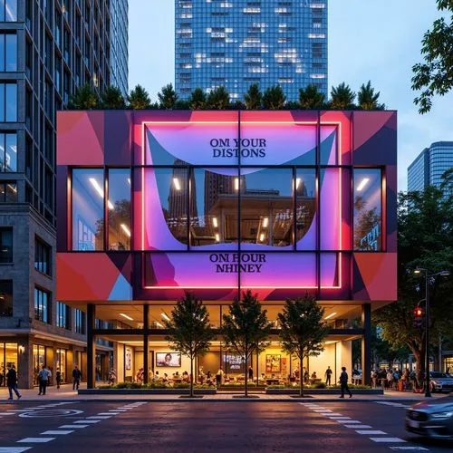 niketown,yotel,julliard,colorful facade,mvrdv,andaz,apple store,cube house,new york restaurant,cubic house,nyu,wieden,zeil,juilliard,lindbaek,bloomingdales,glass building,vpro,norisbank,adjaye