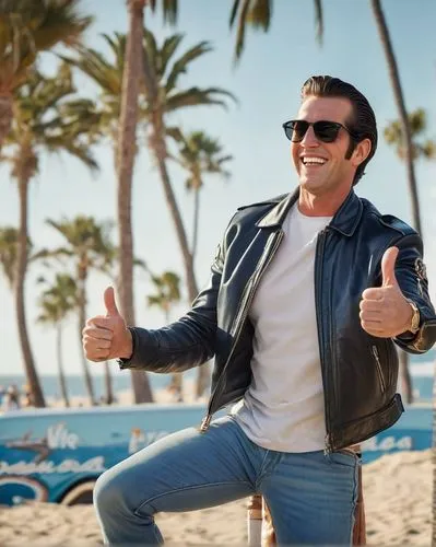 thumbs-up,laguna beach,thumbs up,linkedin icon,chris evans,net promoter score,elvis impersonator,holding a coconut,beach background,70's icon,bondi,blazer,blogger icon,seal of approval,hang loose,customer success,thumbs signal,ford maverick,commercial,ray-ban,Conceptual Art,Fantasy,Fantasy 24