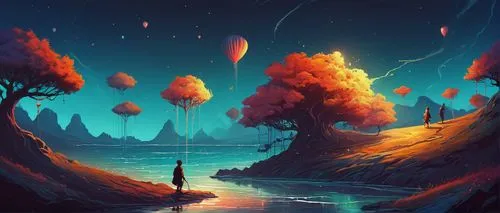 fantasy landscape,mushroom landscape,landscape background,futuristic landscape,fantasy picture,lunar landscape,dreamscape,world digital painting,alien planet,alien world,an island far away landscape,fantasy art,volcanic landscape,forest landscape,wonderlands,mushroom island,3d fantasy,forest of dreams,tree grove,autumn background,Conceptual Art,Fantasy,Fantasy 21