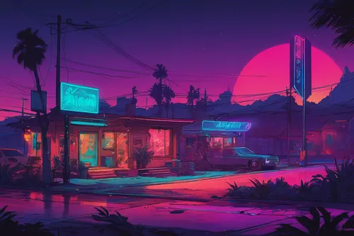 motel,electric gas station,neon coffee,gas station,gas-station,neon,retro diner,neon drinks,suburb,neon lights,neon light,neon ghosts,holiday motel,diner,neighborhood,neon candies,suburbs,neon sign,e-gas station,neon arrows,Illustration,Paper based,Paper Based 17