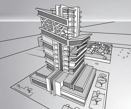 3d rendering,isometric,high-rise building,residential tower,multi-story structure,3d modeling,multi-storey,3d mockup,orthographic,3d model,development concept,formwork,multistoreyed,cinema 4d,kirrarchitecture,building construction,nonbuilding structure,cubic house,sky apartment,mixed-use,Design Sketch,Design Sketch,Outline