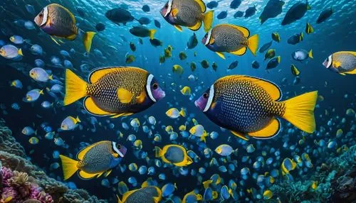 lemon surgeonfish,coral reef fish,butterflyfish,lemon butterflyfish,golden angelfish,school of fish,wrasses,coral reef,pallet surgeonfish,coral fish,marine fish,imperator angelfish,triggerfish,blue an