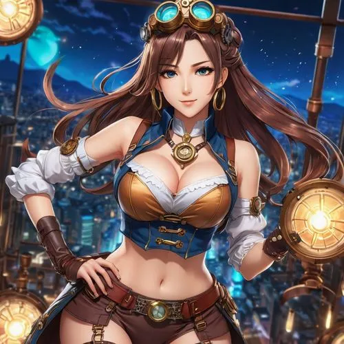 steampunk,elza,celtic queen,vanessa (butterfly),cg artwork,honmei choco,poker primrose,maya,libra,hong,nami,kinara,venetia,haifa,monsoon banner,mikuru asahina,ara macao,sanya,wiz,sultana,Illustration,Japanese style,Japanese Style 03