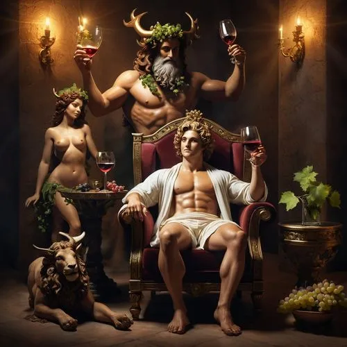 bacchus,cernunnos,satyrs,caravaggio,dionysus,barathea,Photography,Artistic Photography,Artistic Photography 15