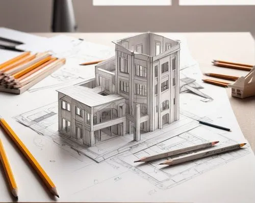 3d rendering,paper art,3d model,3d art,3d modeling,pencil frame,3d mockup,house drawing,pencil art,pencil icon,maquettes,architect,miniature house,wooden mockup,draughtsmanship,school design,drawing course,3d rendered,autodesk,model making,Illustration,Black and White,Black and White 30