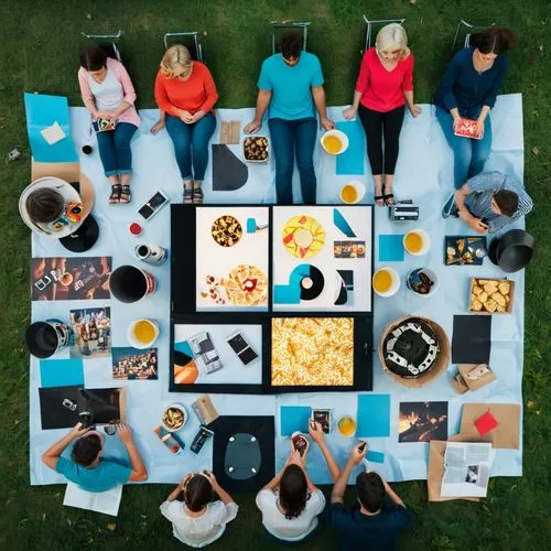 outdoor table,family picnic,round table,picnic,mix table,long table,food table,sweet table,picnic table,drone image,drone photo,food share,overhead shot,tablescape,birthday table,the dining board,drone shot,holiday table,aerial view umbrella,outdoor dining,Unique,Design,Knolling