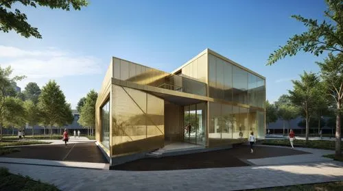 cubic house,glass facade,cube house,3d rendering,snohetta,revit,Photography,General,Realistic