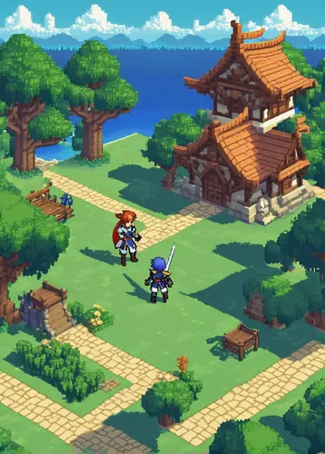 popeye village,wooden mockup,tsukemono,knight village,game illustration,kinara,pixel art,collected game assets,japanese shrine,scandia gnomes,farm background,3d mockup,tavern,sega,resort town,sonic the hedgehog,tileable,komatsuna,frame mockup,small house,Unique,Pixel,Pixel 01