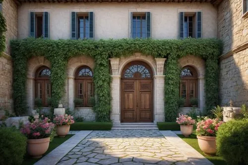 tuscan,casabella,provencal,exterior decoration,french windows,volterra,doorways,toscane,beautiful home,3d rendering,provence,architettura,the threshold of the house,garden door,private house,tuscany,pienza,house entrance,toscana,houses clipart,Illustration,Paper based,Paper Based 02