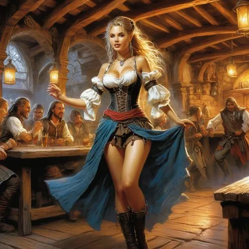 barmaid,fantasy woman,massively multiplayer online role-playing game,heroic fantasy,tavern,tabletop game,sorceress,fantasy art,fantasy portrait,candlemaker,fantasy picture,celtic queen,pub,winemaker,bartender,wood elf,woman at cafe,fantasy girl,art bard,the blonde in the river,Conceptual Art,Fantasy,Fantasy 11