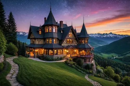 fairytale castle,fairy tale castle,dreamhouse,house in mountains,house in the mountains,fairy tale,Photography,General,Natural