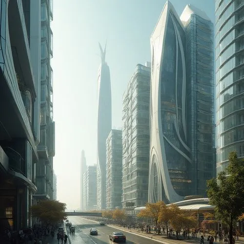 futuristic architecture,dubay,mubadala,futuristic landscape,masdar,difc,emaar,cybercity,khalidiya,arcology,dubia,skylstad,coruscant,lusail,business district,esteqlal,unbuilt,tallest hotel dubai,manama,superhighways,Photography,General,Realistic