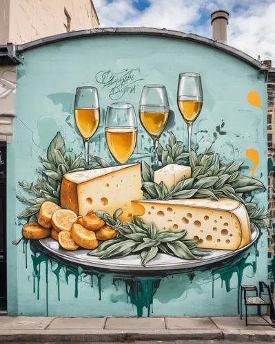 brie de meux,cheese fondue,saint-paulin cheese,cuisine of madrid,camembert cheese,cheese factory,mural,camembert,cheese platter,gruyere you savoie,cheese plate,cheese spread,parmigiano-reggiano,food and wine,cheese wheel,wine cultures,blythedale camembert,wall painting,cheese sales,french food,Conceptual Art,Graffiti Art,Graffiti Art 07