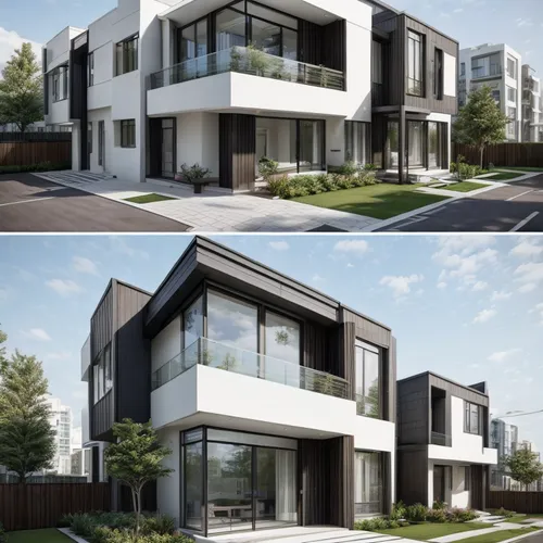 new housing development,3d rendering,townhouses,modern house,modern architecture,housebuilding,residential,housing,residential house,kirrarchitecture,apartments,frame house,crane houses,house shape,ar