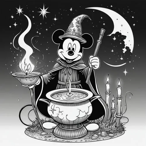 candy cauldron,cauldron,caldron,mouseketeer,magical pot,mickey mause,Illustration,Vector,Vector 13