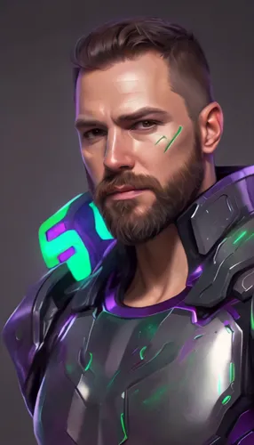 chainlink,portrait background,cyborg,patrol,3d man,custom portrait,twitch icon,steel man,male character,shia,argus,eggplant,shepard,android inspired,felix,enforcer,thanos,cancer icon,the face of god,p