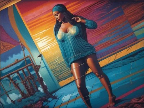 welin,graffiti art,jasinski,grafite,graffiti,elektra,tropico,spray paint,girl with gun,girl with a gun,graffitti,street artist,blue painting,burzenin,murals,overpainting,cuba background,woman holding gun,mousseau,pintor,Illustration,Realistic Fantasy,Realistic Fantasy 21