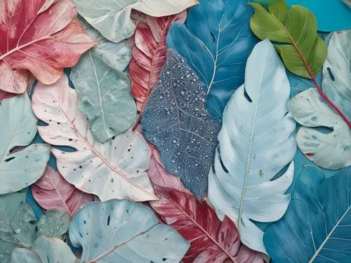 foto stage yang elegan dan mewah tapi  sangat  alami  untuk display produk yang alami  dengan bahan  eucalyptus leaf, kelapa dan daun mint,a group of leaves with many colors, in the center of it,water