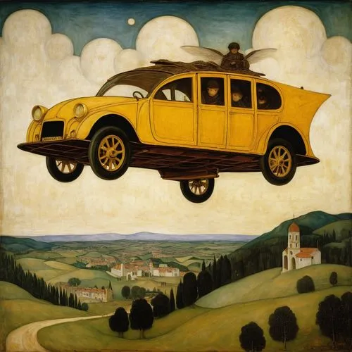 yellow car,automobile,yellow taxi,citroën ami,citroën jumper,illustration of a car,volkswagenbus,citroën,fiat 518,citroen 2cv,2cv,volkswagen 181,volkswagon,ford prefect,volkswagen,renault 4cv,saab automobile,fiat 500 giardiniera,citroën jumpy,volkswagen vw,Art,Artistic Painting,Artistic Painting 32