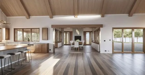 hardwood floors,wood floor,wooden floor,wooden beams,modern kitchen interior,laminated wood,Photography,General,Realistic