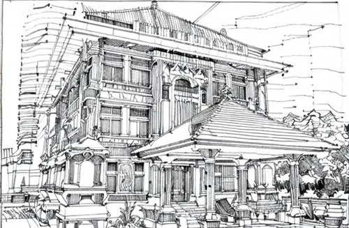 coloring page,line drawing,mono-line line art,coloring pages,facade painting,office line art,line-art,mono line art,house drawing,athenaeum,wooden facade,hand-drawn illustration,line art,multistoreyed,pencils,mandarin house,coloring picture,street plan,lineart,grand hotel