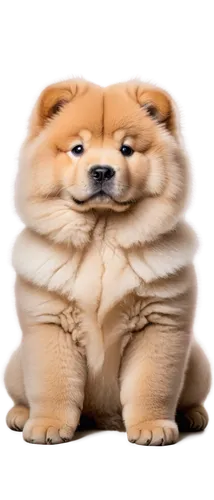 Grey Chow Chow puppy, fluffy fur, cute face, round eyes, floppy ears, small nose, curly tail, sitting posture, front paws together, soft focus, warm lighting, 3/4 composition, shallow depth of field, 