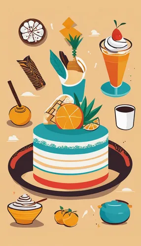 Embark on a culinary adventure through Egypt's delectable dessert scene,apple pie vector,clipart cake,orange cake,food icons,citrus cake,cooking book cover,pie vector,cake stand,food collage,ice cream