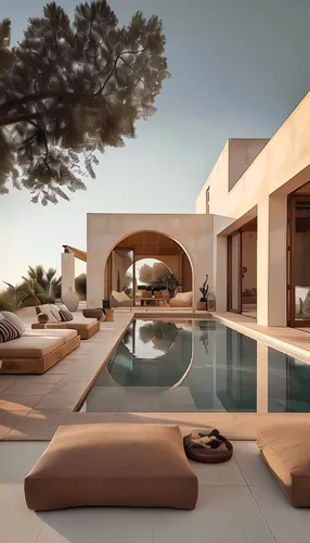 3d rendering,luxury property,corten steel,dunes house,holiday villa,roof landscape,pool house,outdoor furniture,outdoor sofa,luxury home,beautiful home,infinity swimming pool,roof terrace,render,jewel